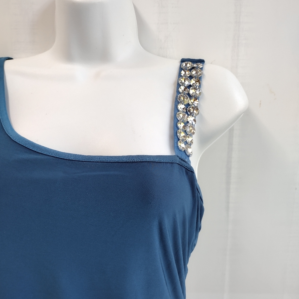 NEW Carpe Diem One Shoulder Ruched Party Dress Size L - Picture 3 of 11